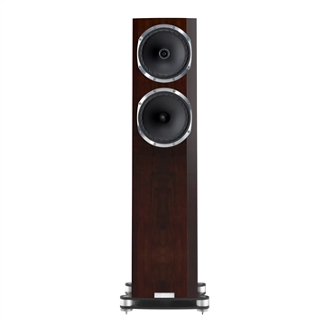 Fyne Audio F502SP Gulvhøjttaler i Piano valnød Forside/front uden højttalergitter